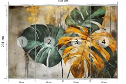 Fototapeta Abstrakcyjne Monstery Na Betonie 368x254cm