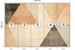 Fototapeta Abstrakcyjne Tło W Stylu Japandi 460x300cm
