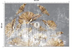 Fototapeta Abstrakcyjne złote liście 90x60cm