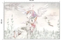Fototapeta Abstrakcyjny Jednorożec 90x60cm