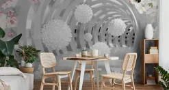 Fototapeta Abstrakcyjny Tunel Z Kulami 3D 90x60cm
