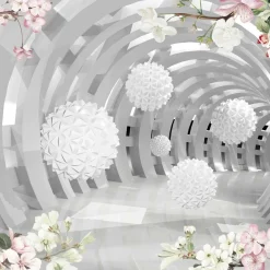 Fototapeta Abstrakcyjny Tunel Z Kulami 3D 90x60cm