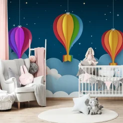 Fototapeta BALONY Niebo Styl Skandynawski 3D 90x60cm