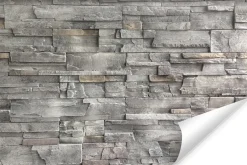 Fototapeta Ścienna Szary Kamień Łupek Efekt 3D 90x60cm