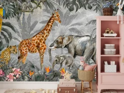 Fototapeta Dla Dzieci Zwierzęta W Dżungli 90x60cm