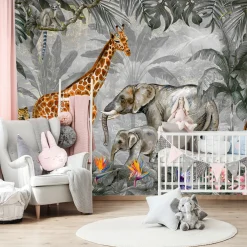 Fototapeta Dla Dzieci Zwierzęta W Dżungli 90x60cm