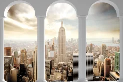 Fototapeta Do Salonu KOLUMNY Panorama NYC 90x60cm