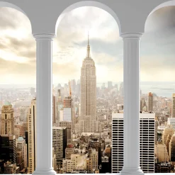 Fototapeta Do Salonu KOLUMNY Panorama NYC 90x60cm