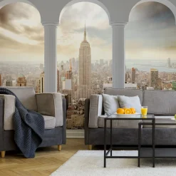 Fototapeta Do Salonu KOLUMNY Panorama NYC 90x60cm