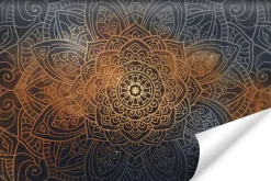 Fototapeta Do Salonu Mandala Na Tle Ornamentów 90x60cm