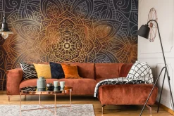 Fototapeta Do Salonu Mandala Na Tle Ornamentów 90x60cm