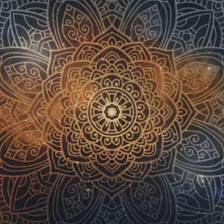 Fototapeta Do Salonu Mandala Na Tle Ornamentów 90x60cm