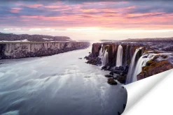 Fototapeta Do Salonu Wodospad Selfoss 90x60cm