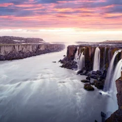 Fototapeta Do Salonu Wodospad Selfoss 90x60cm