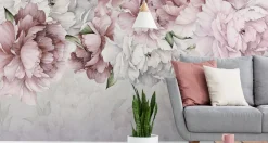 Fototapeta Do Sypialni Pastelowe Peonie 90x60cm
