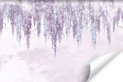 Fototapeta Fioletowe Kwiaty Na Betonie 90x60cm