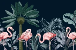 Fototapeta FLAMINGI Egzotyczne Rośliny 3D 90x60cm