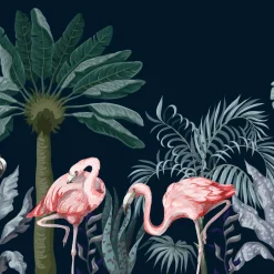 Fototapeta FLAMINGI Egzotyczne Rośliny 3D 90x60cm
