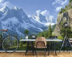 Fototapeta góry 3d natura krajobraz na ścianę sypialnia salon 250x175