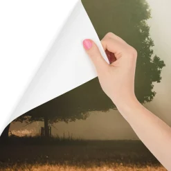 Fototapeta Jesienny Pejzaż JELEŃ Drzewa 3D 90x60cm