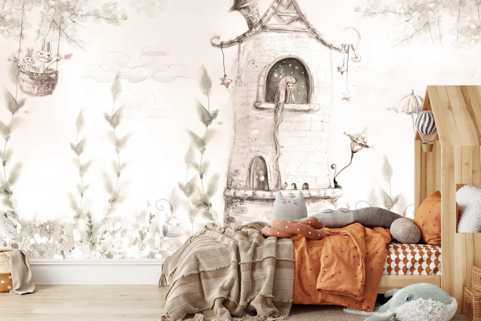 Fototapeta Królewna W Wieży W Stylu Boho 90x60cm
