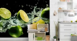 Fototapeta Kuchenna Cytrusy Limonki Abstrakcja 135x90cm