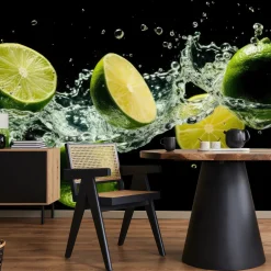 Fototapeta Kuchenna Cytrusy Limonki Abstrakcja 135x90cm