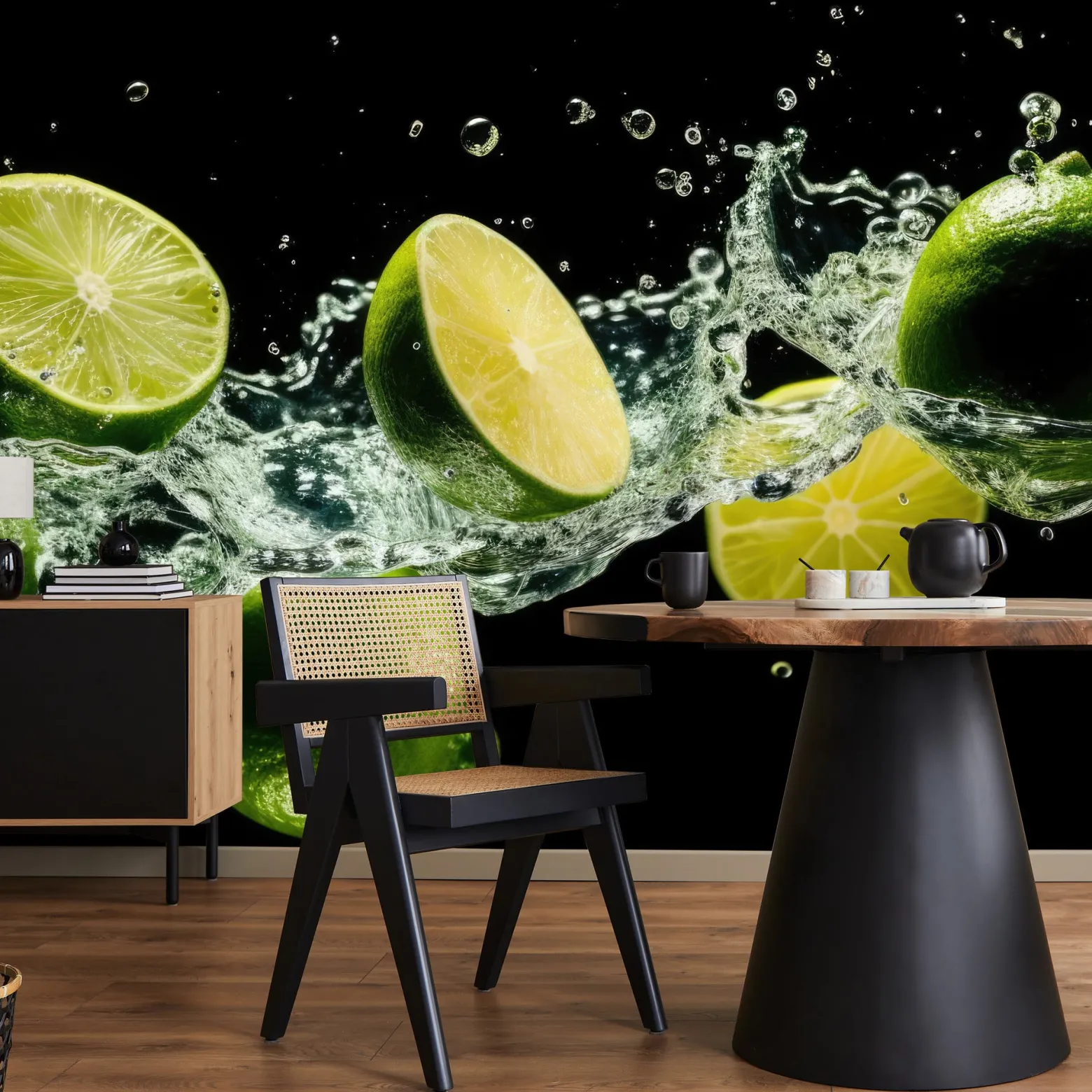 Fototapeta Kuchenna Cytrusy Limonki Abstrakcja 135x90cm