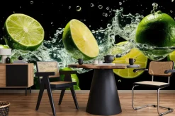 Fototapeta Kuchenna Cytrusy Limonki Abstrakcja 135x90cm