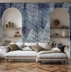 Fototapeta Liście W Stylu Vintage 90x60cm