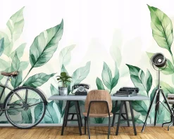 Fototapeta Liście Zielony Natura Sypialnia Salon Tapeta Flizelina 250X175