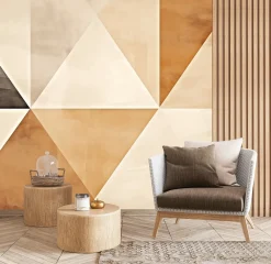 Fototapeta Minimalistyczne Trójkąty Styl Boho 416x254cm