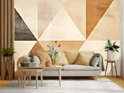 Fototapeta Minimalistyczne Trójkąty Styl Boho 416x254cm