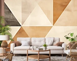 Fototapeta Minimalistyczne Trójkąty Styl Boho 416x254cm