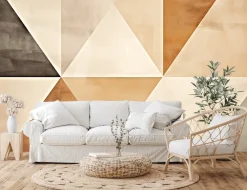 Fototapeta Minimalistyczne Trójkąty Styl Boho 416x254cm