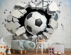 Fototapeta Młodzieżowa Dla Dzieci Chłopca Piłka 3D Tapeta Flizelina 250X175