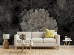 Fototapeta Monochromatyczna Kwiatowa Abstrakcja 416x290cm