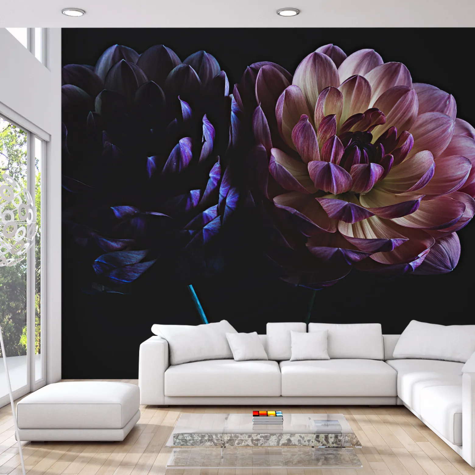 Fototapeta Natura Delikatne DALIE Kwiaty 90x60cm
