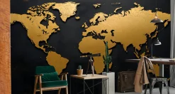 Fototapeta Nowoczesna Mapa Świata 405x270cm