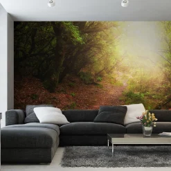 Fototapeta Pejzaż LEŚNY Słońce Mech Natura 90x60cm
