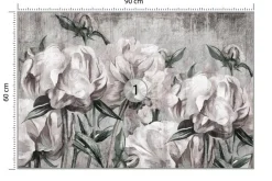 Fototapeta Peonie W Stylu Vintage 90x60cm