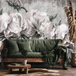 Fototapeta Peonie W Stylu Vintage 90x60cm