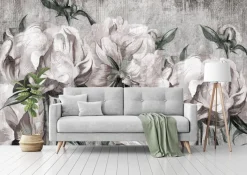 Fototapeta Peonie W Stylu Vintage 90x60cm