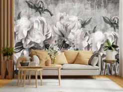 Fototapeta Peonie W Stylu Vintage 90x60cm
