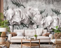 Fototapeta Peonie W Stylu Vintage 90x60cm
