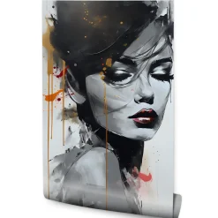 Fototapeta Portret Kobiety W Abstrakcyjnym Stylu 100x150cm