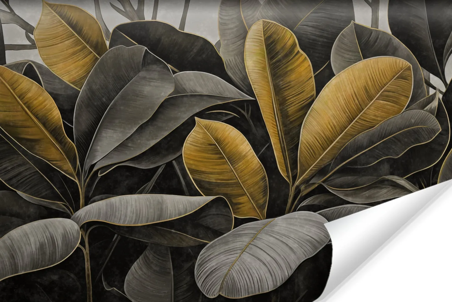 Fototapeta Tropikalne Liście Efekt 3D 368x280cm