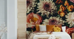 Fototapeta w Stylu Retro KWIATY Piwonie 3D 90x60cm