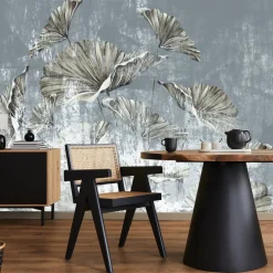 Fototapeta Złote Liście Mural W Stylu Vintage 90x60cm