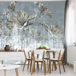 Fototapeta Złote Liście Mural W Stylu Vintage 90x60cm
